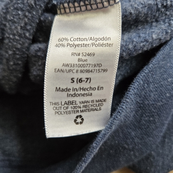 Set of 2 Long Sleeve Little Boy Shirts Small 6 / 7 EUC Navy Black - Picture 10 of 12